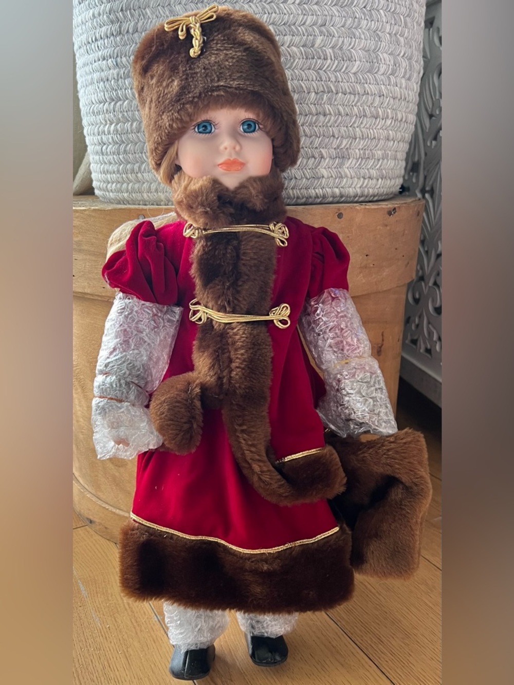 Vintage Chatelaine 20” Hand Crafted Porcelain Doll